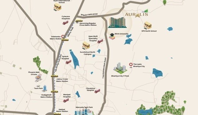 TVS Emerald Auralis Location Map